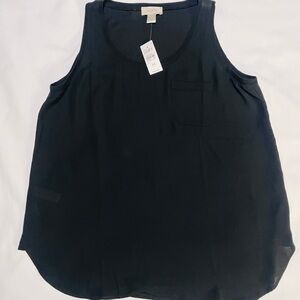LOFT Women's Elegant Black Tank Top